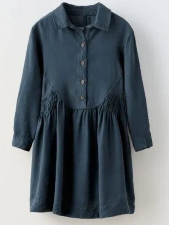 Zara Dresses & Skirts - Zara Shirt Dress - Blue Navy Denim